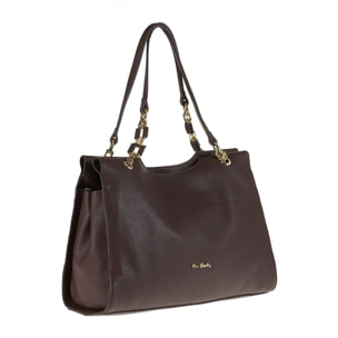 Borsa a spalla da donna Made in Italy - Modello Zelia Elite - 100% pelle - 38.0 x 26.5 x 12.0 cm