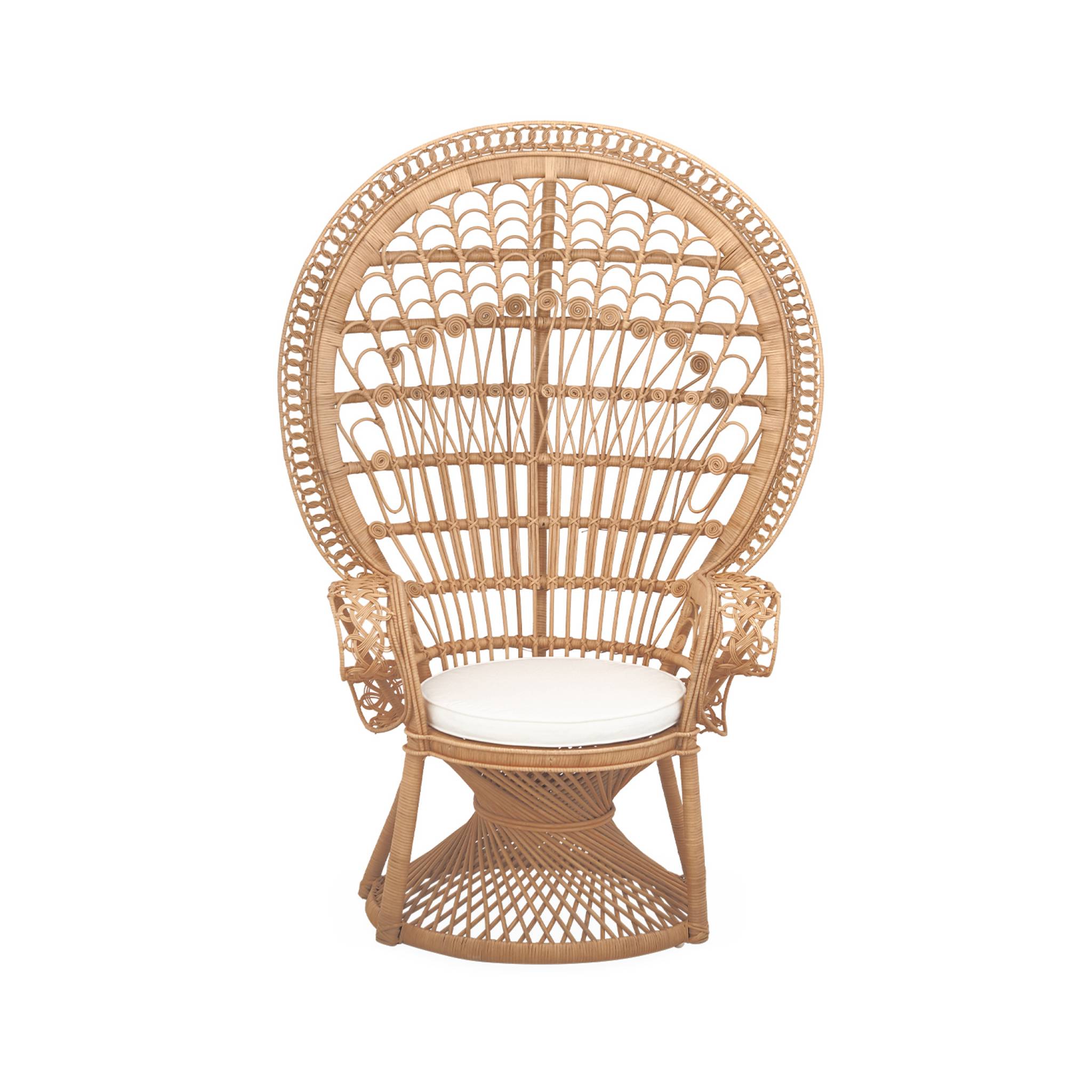 Fauteuil vintage rotin MAHE