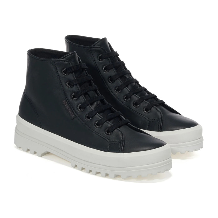 Stivaletti Superga Uomo Donna Nero 2341 Alpina Nappa