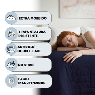 TRAPUNTINO ESTIVO ELEGANT MATRIMONIALE, BICOLORE