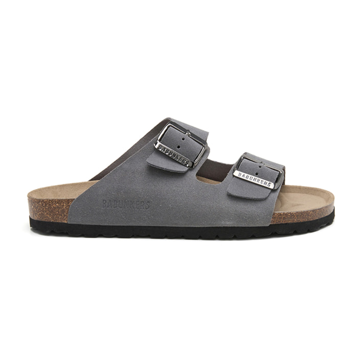 SANDALIA BABUNKERS GRIS