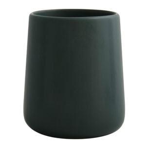 VASO/PORTACEPILLOS DE CERÁMICA MAONIE VERDE OSCURO