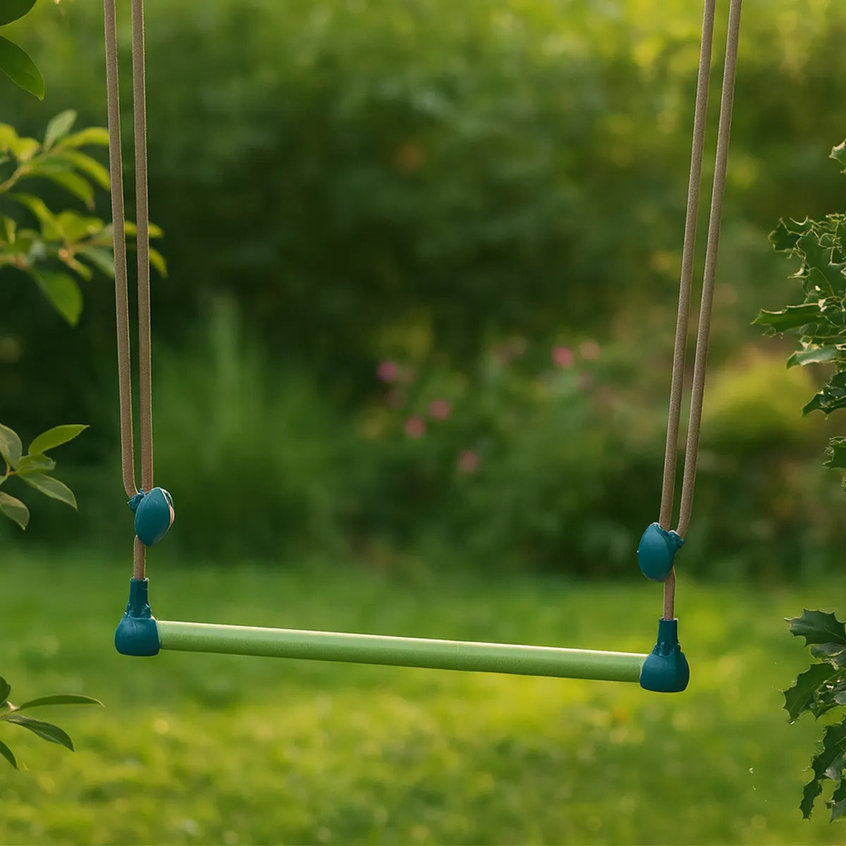 Trapèze métal bleu/vert pâle pour portiques de 1,90 à 2,50 m