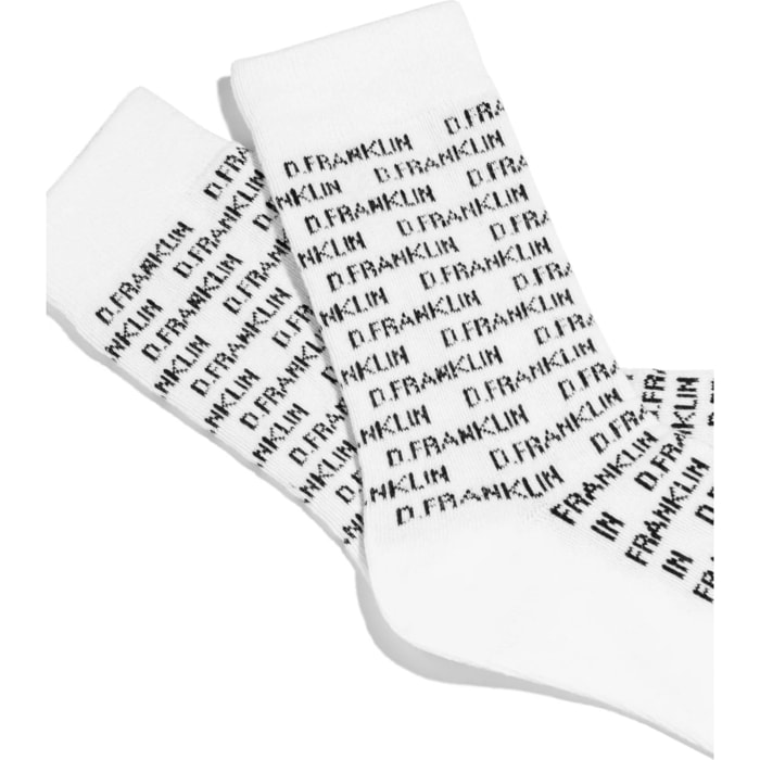 Calcetines Blancos Capital Logo  DF