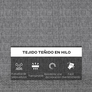 Conjunto de Cojines para Sillas de Comedor 47x47x7 cm Juego de 4 Piezas Cojines para Sillas de Jardín Impermeable y Protección UV 50+ para Interior y Exterior Gris