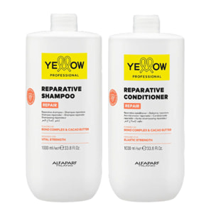 ALFAPARF Yellow Kit Repair Reparative Shampoo 1000ml + Conditioner 1000ml
