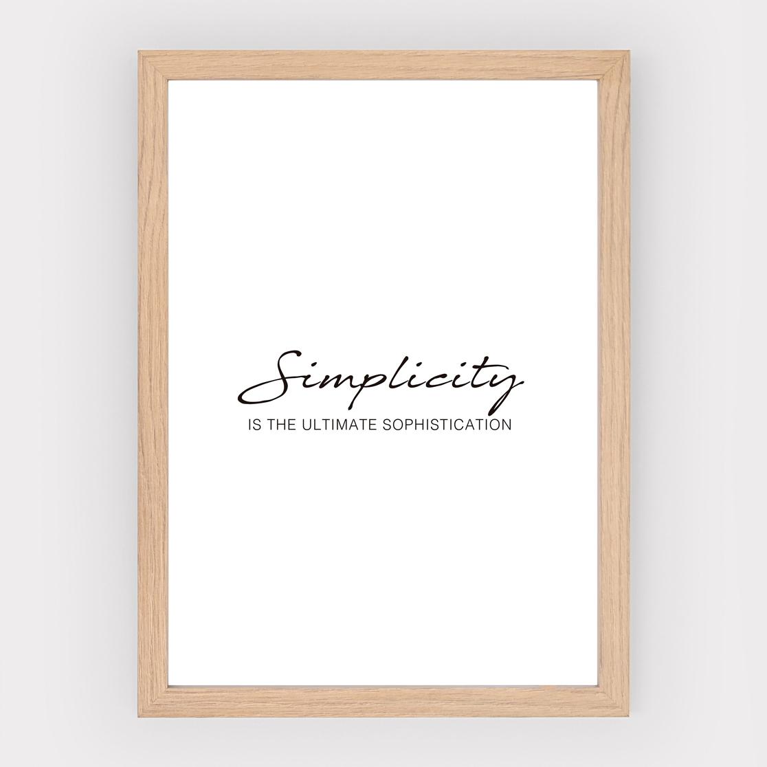 Poster Simplicity