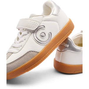 Zapatillas Bajas Niños Blanco / Gris Laces