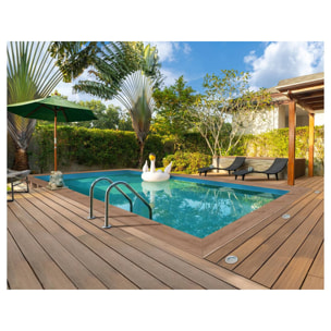 Piscine bois rectangle " Panama 130 "- 6.20 x 4.10 x 1.31 m