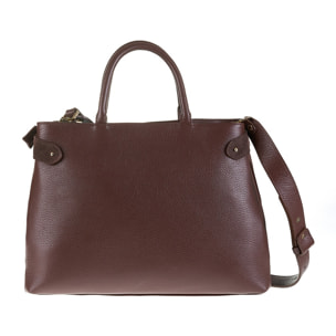 Borsa a mano da donna Made in Italy - Modello Lumina Chic - 100% pelle - 37.0 x 25.0 x 12.0 cm