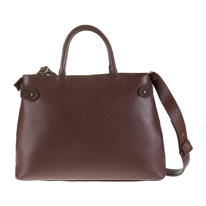 Borsa a mano da donna Made in Italy - Modello Lumina Chic - 100% pelle - 37.0 x 25.0 x 12.0 cm