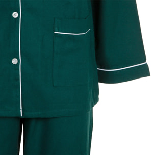 PIGIAMA DONNA in flanella verde