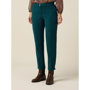 Oltre - Pantalones regular de pana - Petrol Blue