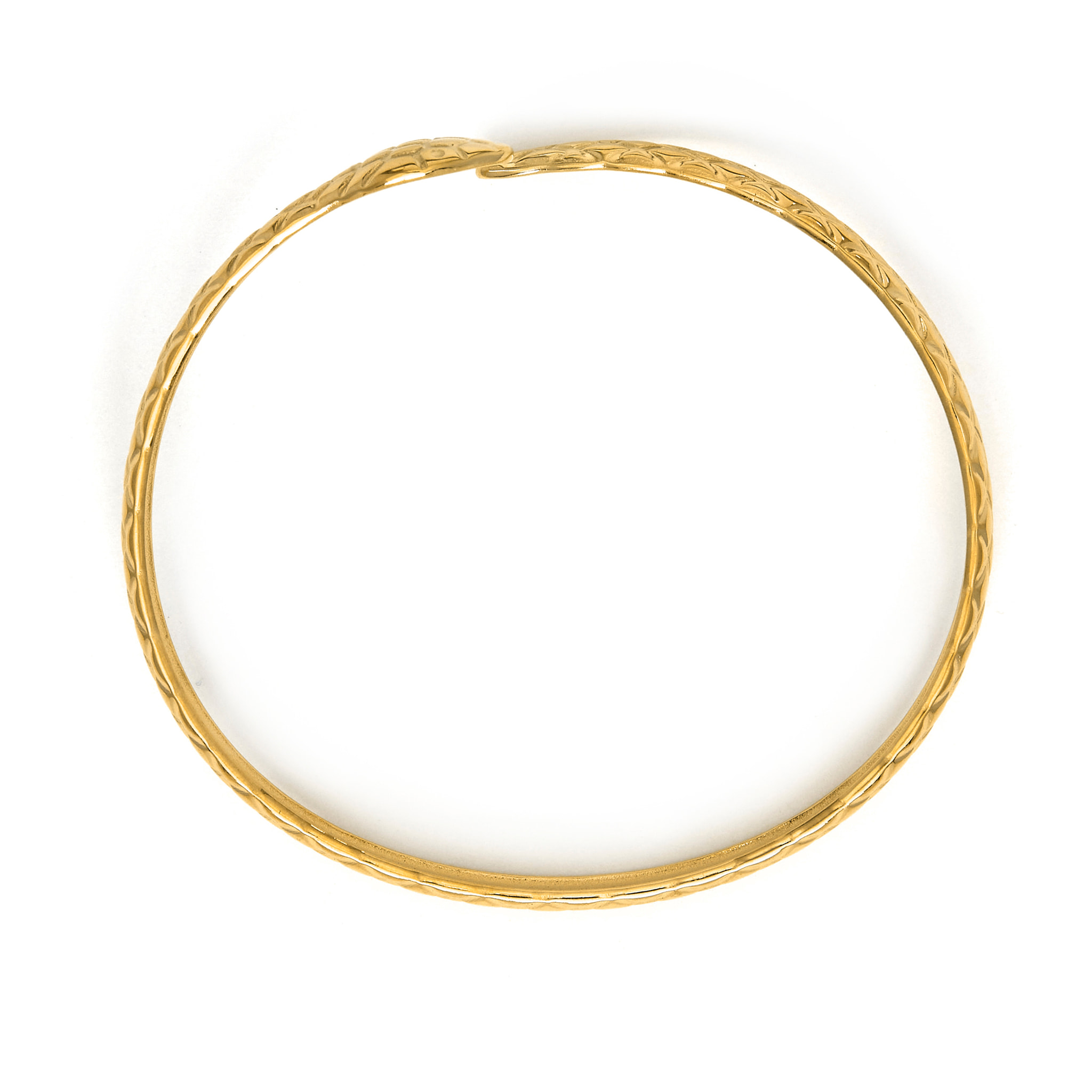 Pulsera acabada en oro amarillo de 18K