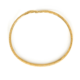 Pulsera acabada en oro amarillo de 18K