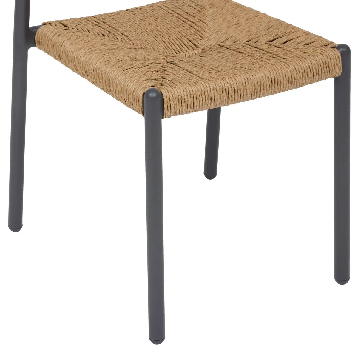 Chaise de jardin Wistty empilable gris graphite