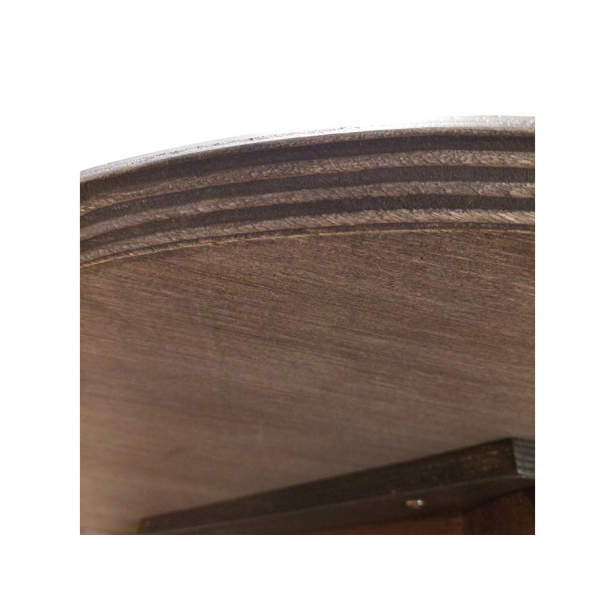 Table basse ronde en bois marron ou noir diam. 90cm - ANGEL