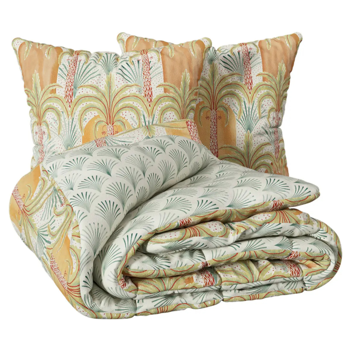 Parure de lit 3 pièces "Janice" percale de coton 240x220cm