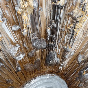 Toile peinte "Kylia" soleil 150x50cm