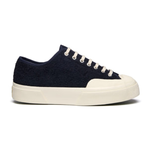 Le Superga Uomo Donna Blu 2432 Works Hairy Suede