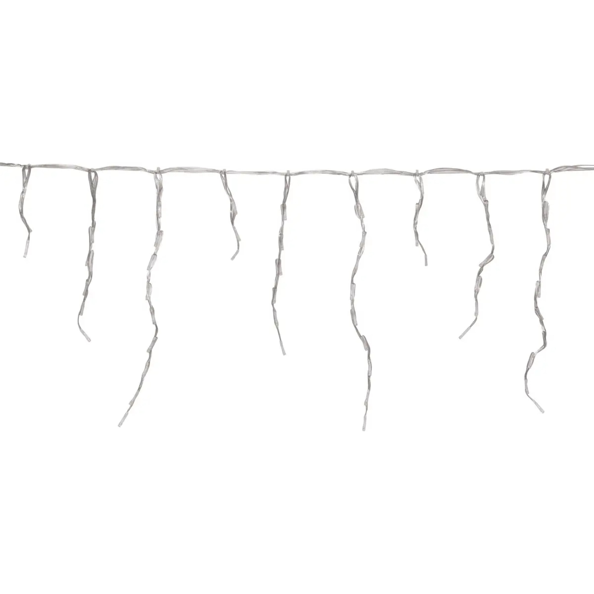 Rideau lumineux stalactite d'extérieur 20 m 1200 LED blanc froid à effets avec minuteur sur secteur