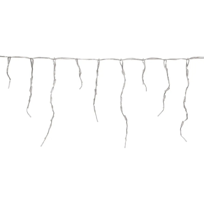 Rideau lumineux stalactite d'extérieur 20 m 1200 LED blanc froid à effets avec minuteur sur secteur