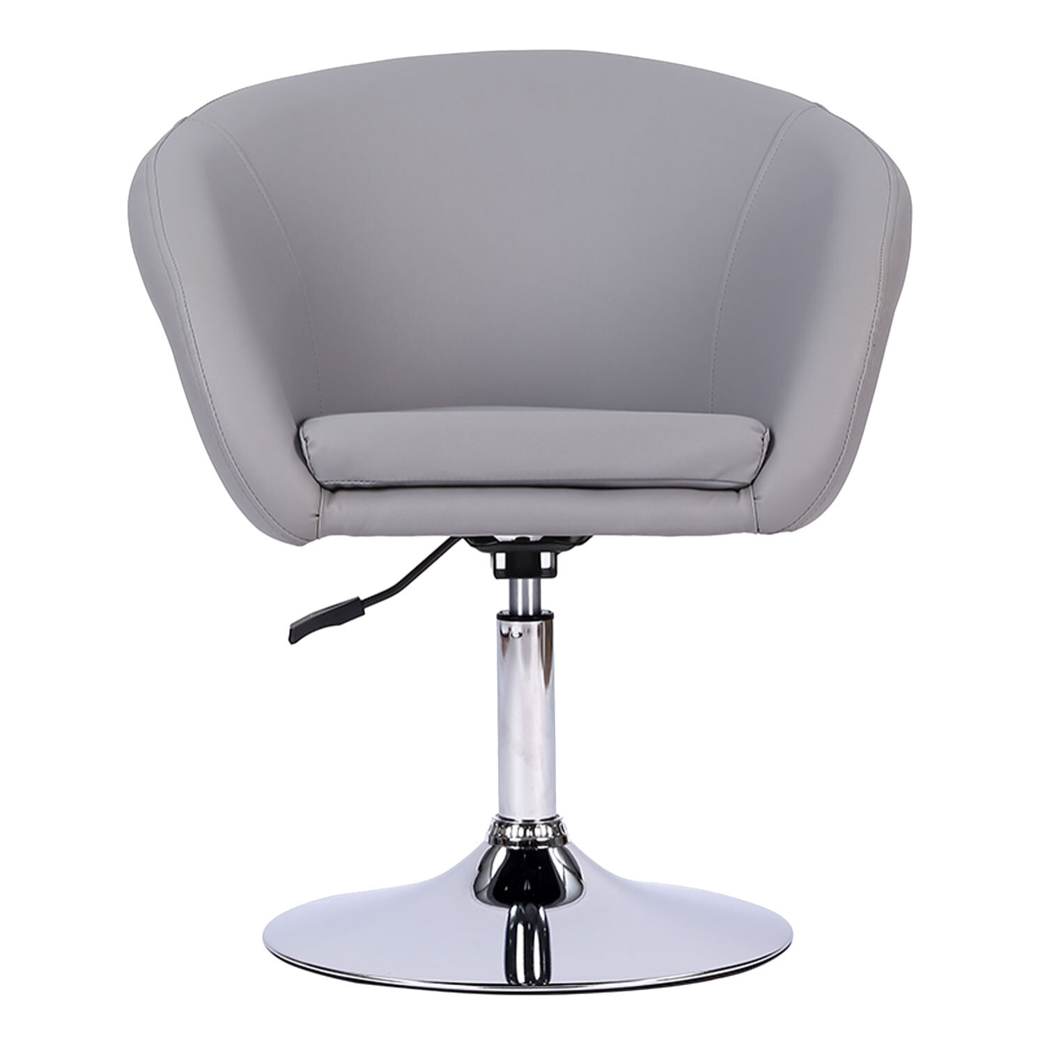 Tabouret de bar en simili gris GABIN