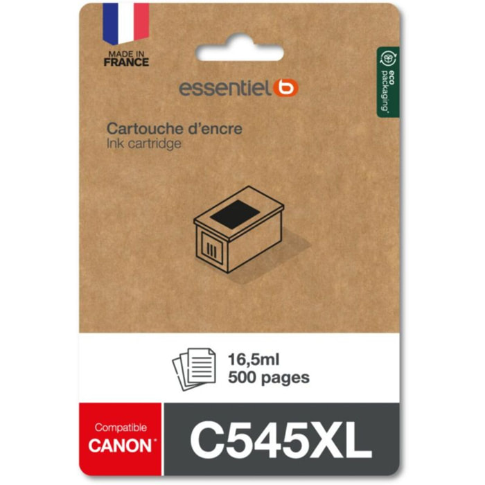Cartouche d'encre ESSENTIELB C545 XL Noir