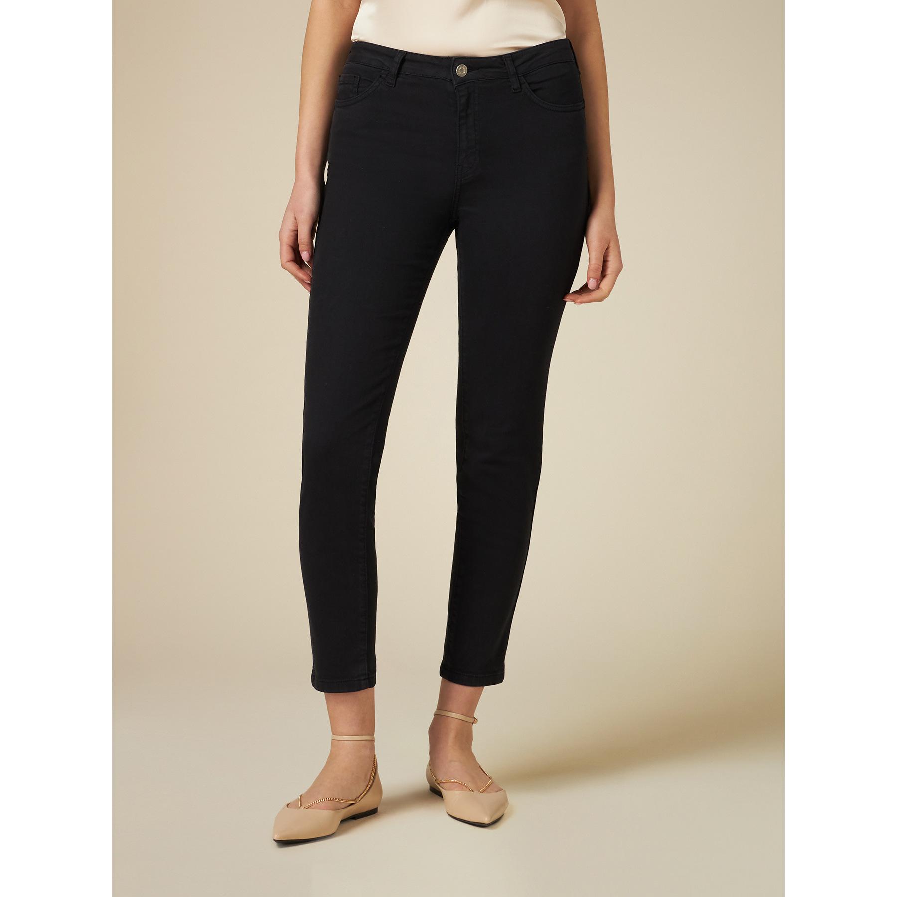 Oltre - Pantaloni skinny basic - Nero