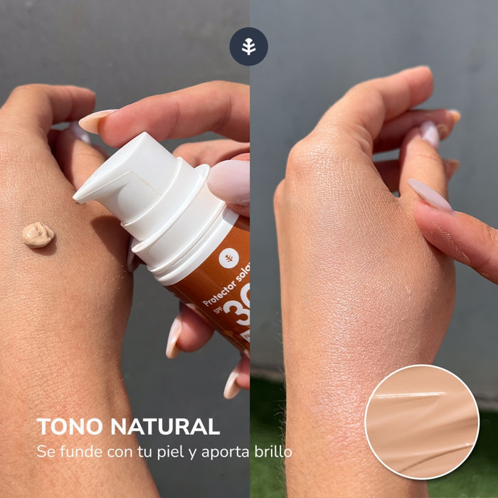 PLANETA HUERTO | Crema Solar Mineral SPF30, Protección Solar Natural con Filtro 100% Mineral, Sin Nanopartículas, Con Aloe Vera, Ácido Hialurónico y Centella Asiática - Crema Solar Apta para Rostro y Cuerpo, Vegana y Ecológica
