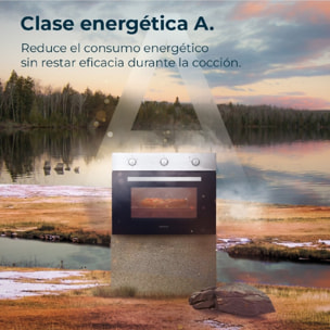 Horno Integrable 45cm de Alto Bolero Hexa C134500 Inox A 2600W, 56L de Capacidad