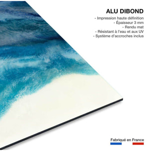 Tableau abstrait blue crawling Tableau alu Dibond