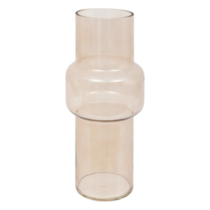 Vase en verre "Ella" H30cm rose clair