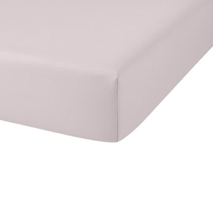 Drap housse 100%coton bio 57fils/cm2 beige