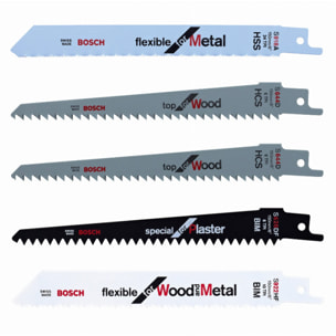 Lames bois/plastique/métal pour élagueur Keo - BOSCH - 5 pièces - F016800307