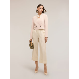 Motivi - Chaqueta spencer de doble botonadura - Rosa cipria