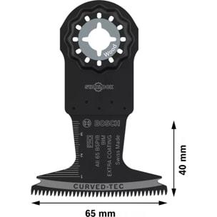 Lame Starlock Pro Bimétal AII 65 BSPIB pour Bois dur - 65 x 40 mm - 1 pièces - BOSCH - 2608669082