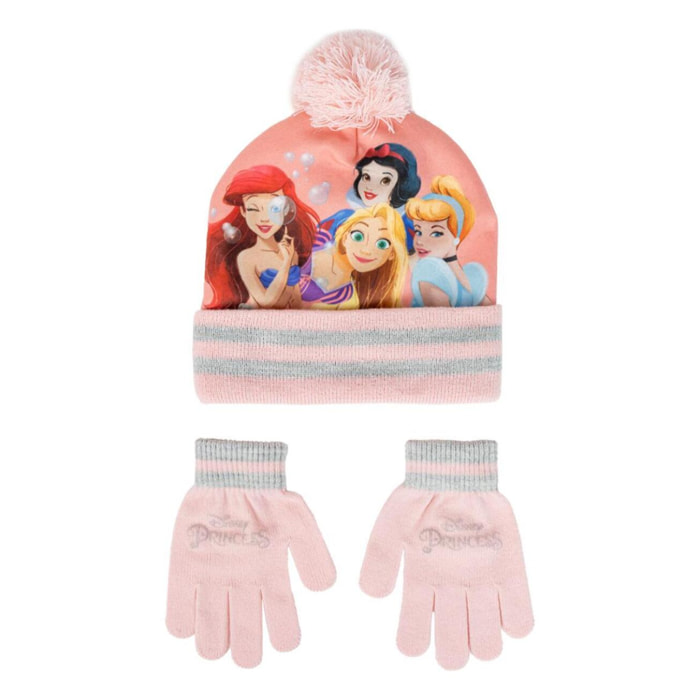 Set gorro y guantes infantil unisex "Princess"