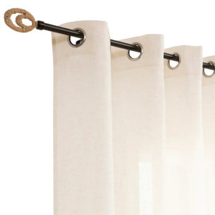 Tringle natura Elli210-380, noir en métal