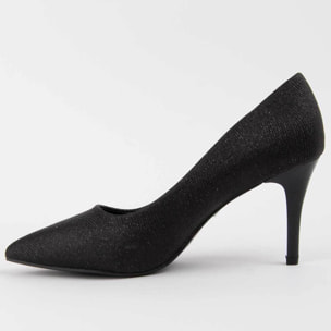Zapato De Tacón - Negro - Altura: 8 Cm