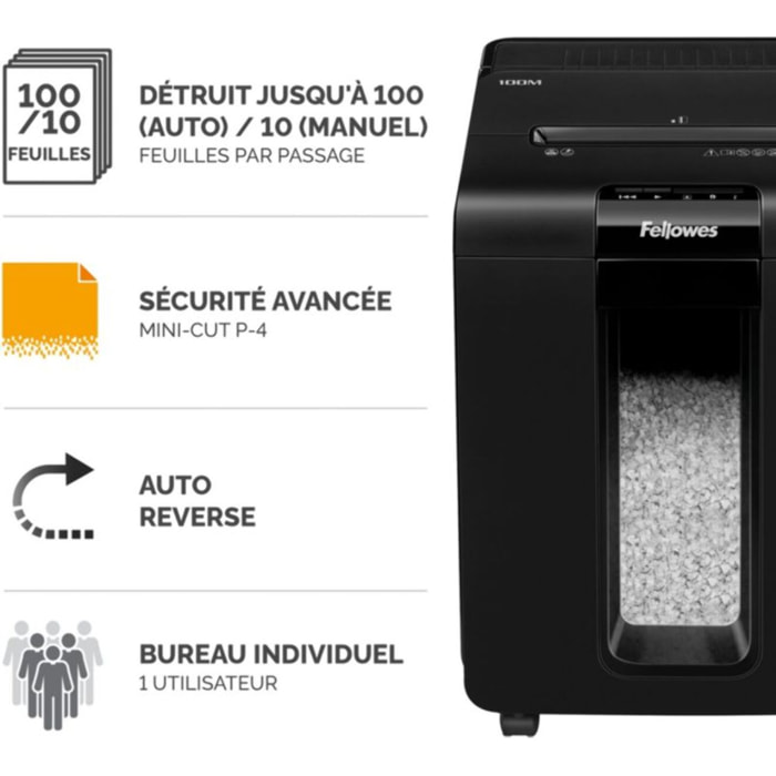 Destructeur FELLOWES AutoMax 100M
