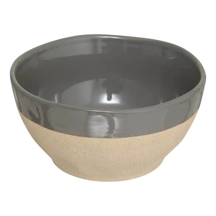 Bol Kate bleu gris et beige 72cl
