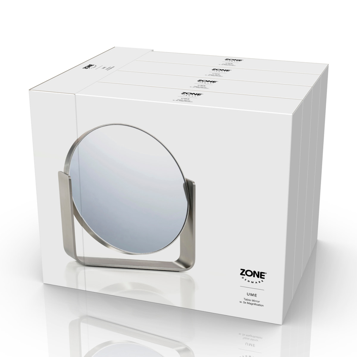Miroir de table avec grossissement 5 x Ume Gris clair