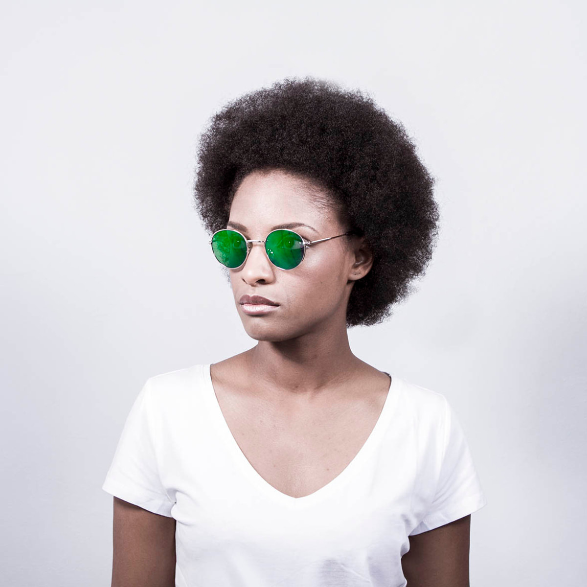 Gafas de sol OCEAN TOKYO - Oro brillante / Revo verde