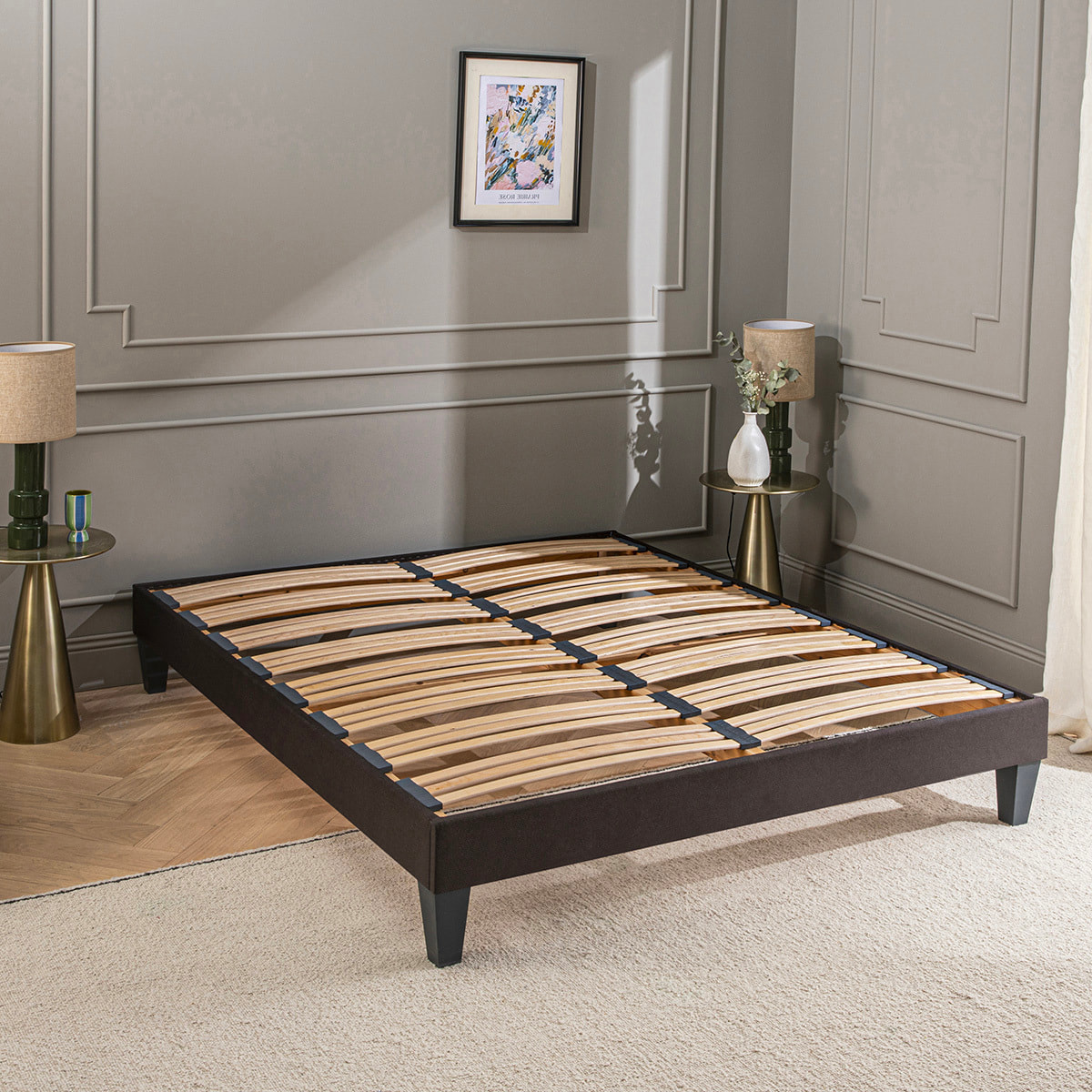 Ensemble Matelas Reina 2.0 & Sommier KIT15, 26 cm, Ressorts Ensachés et Mémoire de Forme, technologie Tri-Lattes, Soutien Ferme