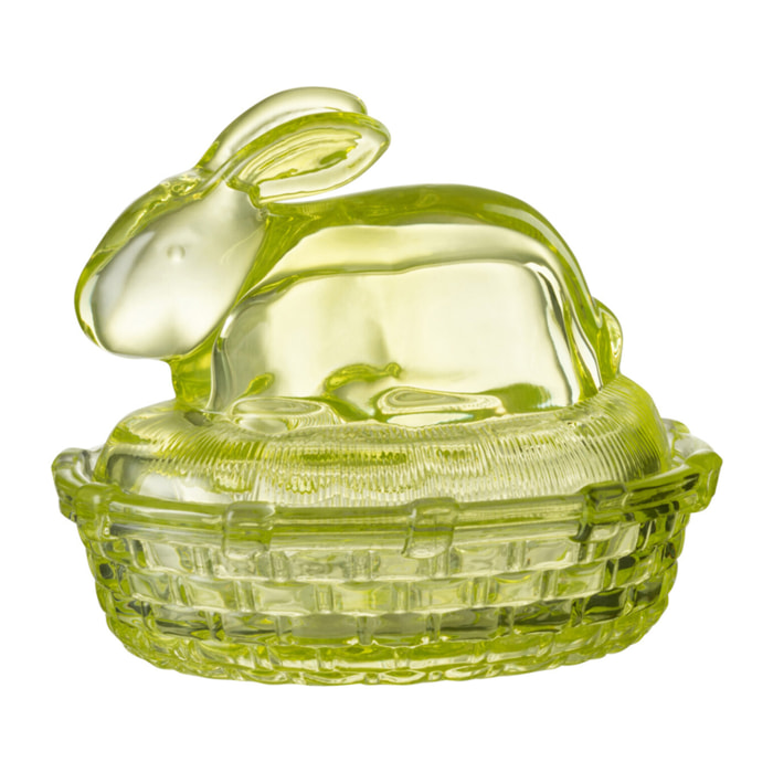 J-Line pot de conservation Lapin - verre - vert