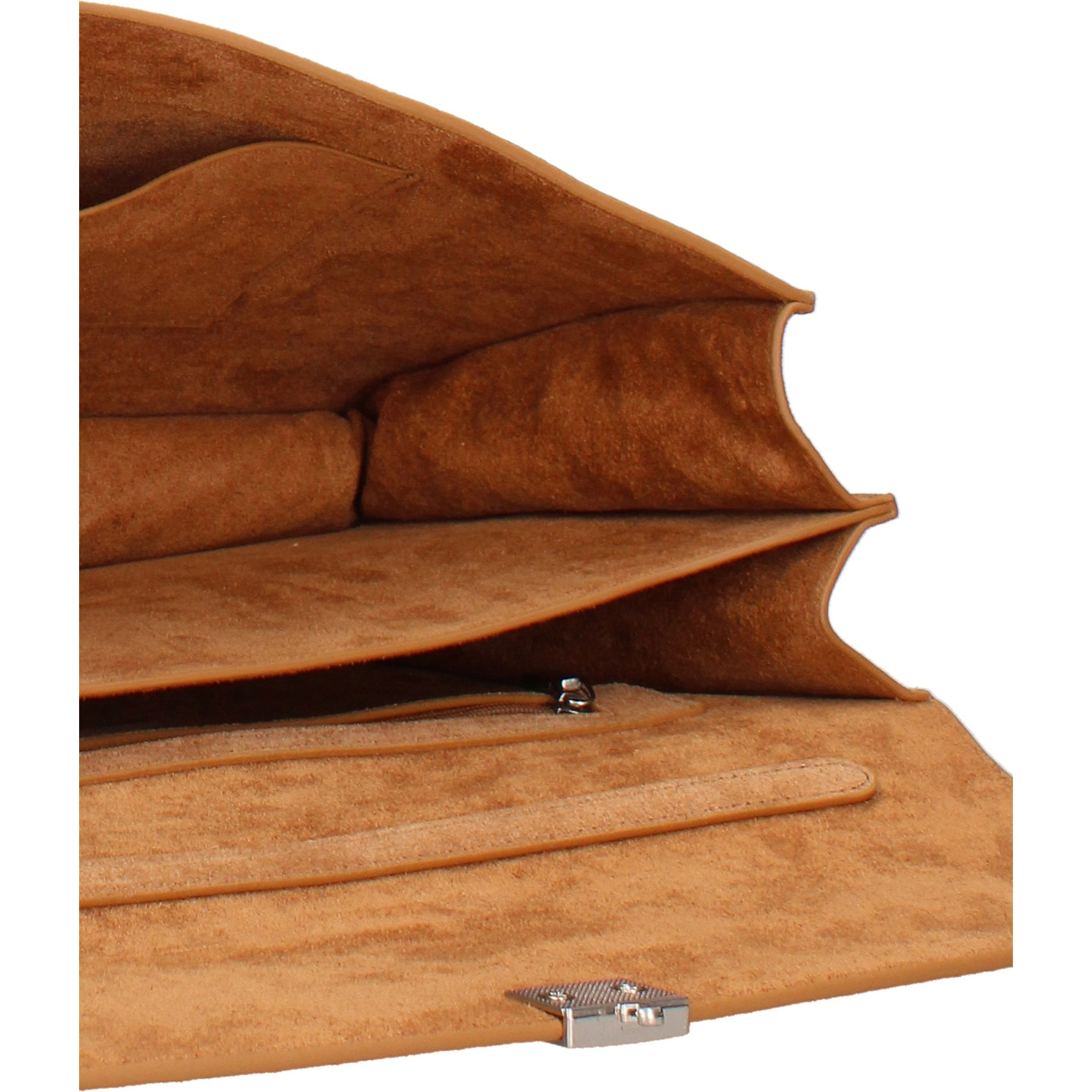 Borsa a spalla da donna Made in Italy - Lavinia Chic - Pelle Scamosciata - 34.5 x 21.0 x 10.0 cm