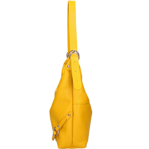 Borsa a spalla da donna In Vera pelle Made in Italy 30x30x9 cm