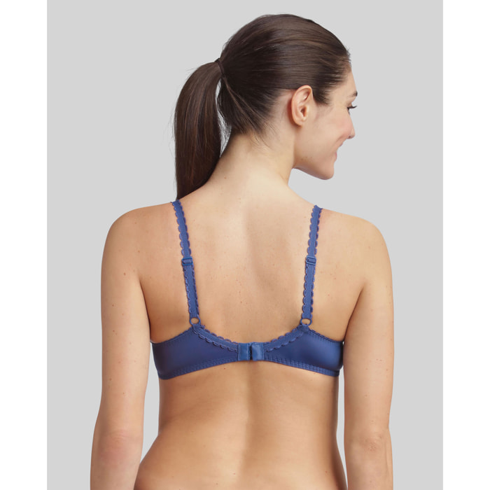 Sujetador con aros de encaje reciclado y microfibra