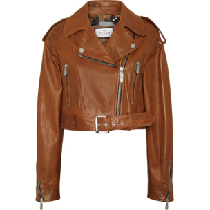 PHILIPP PLEIN Leather Biker